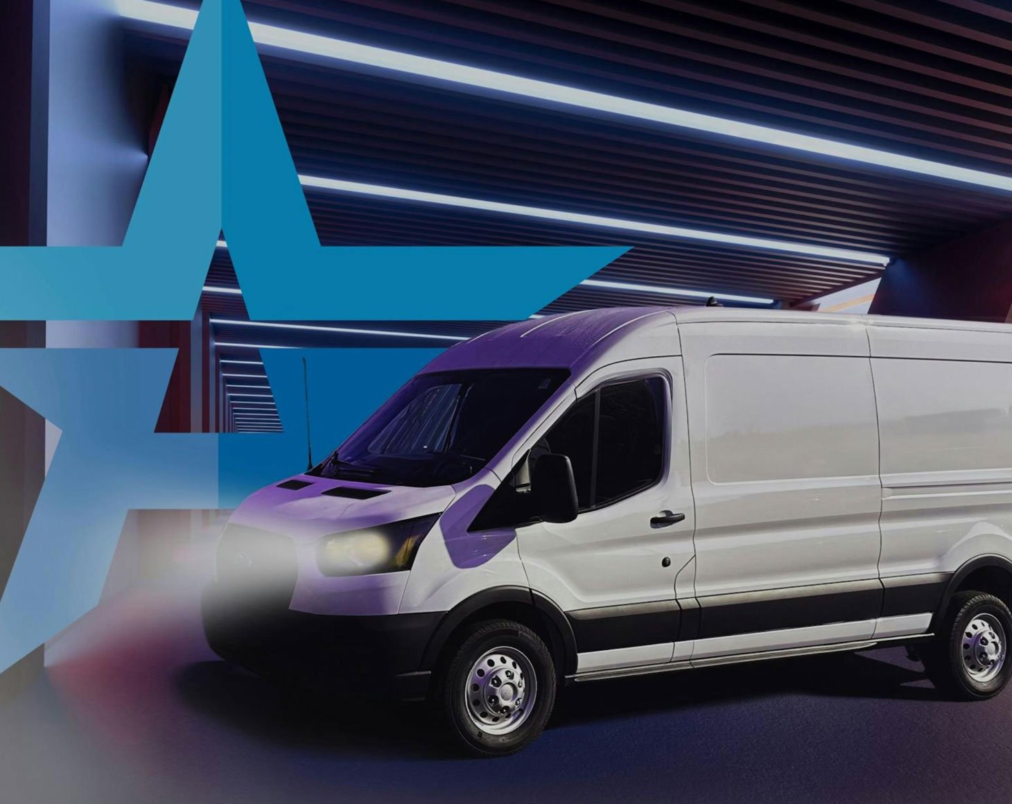 Sprinter Van in front of Air Freight Star