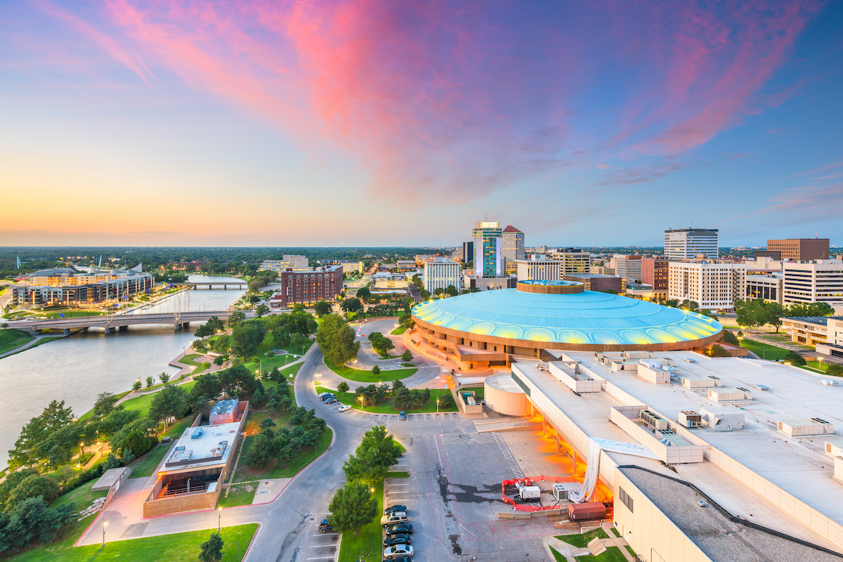 AdobeStock_261292805-Wichita Kansas downtown skyline